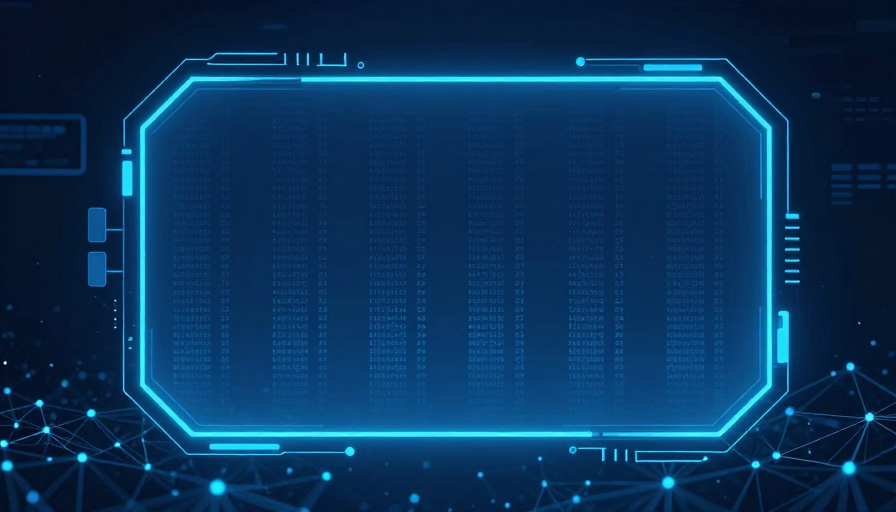 未来科技数字界面:深蓝科技背景与数据流