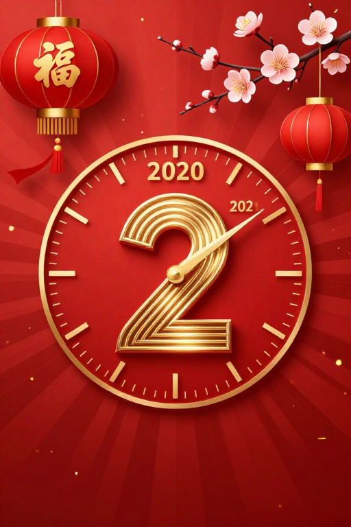 喜庆中国风新年倒计时主题背景