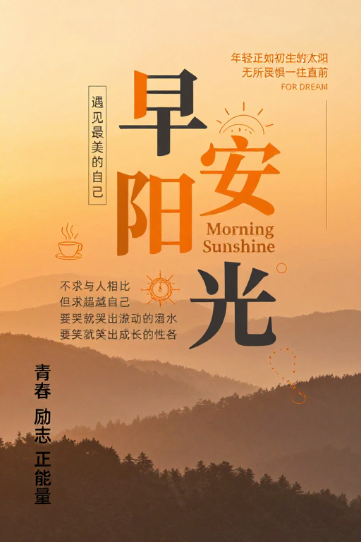 早安阳光:温暖励志的晨光画卷