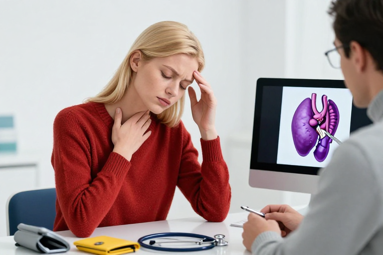 甲状腺检查场景｜专业医疗科普摄影