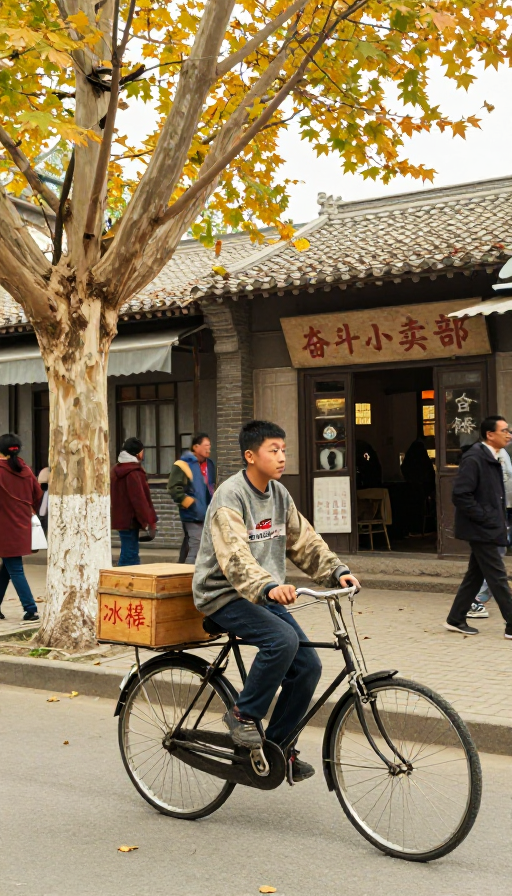 八十年代老街旧时光:少年与老枫树下的奋斗小卖部