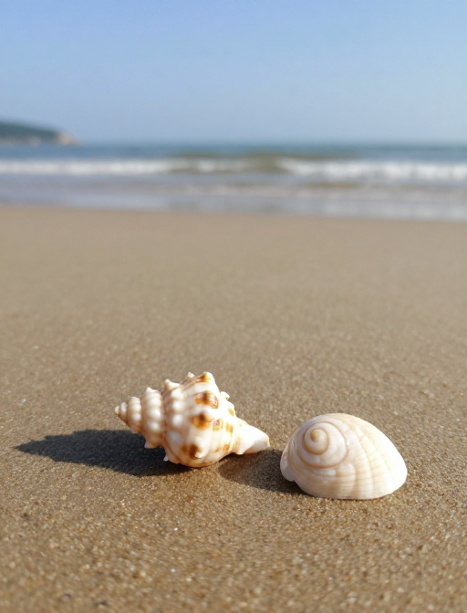 海边沙滩贝壳实景高清摄影