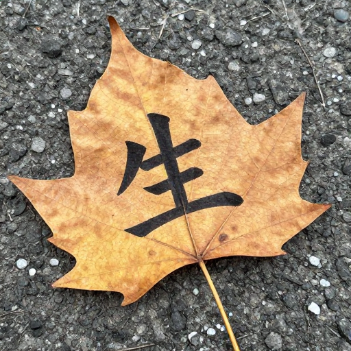 秋日落叶承载‘生’字：自然诗意的生命符号