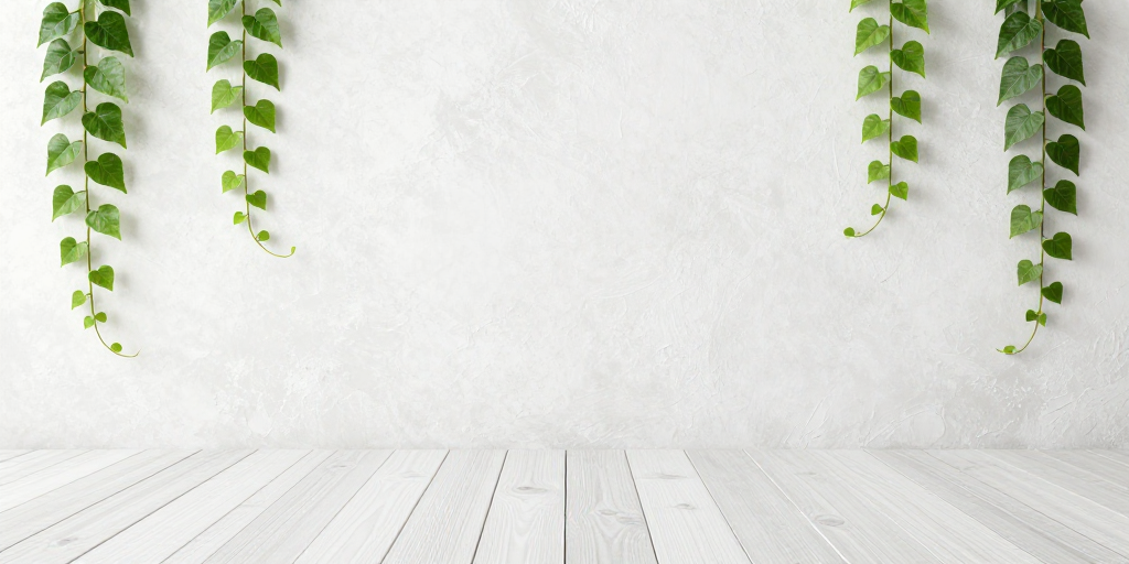 北欧侘寂风绿植装饰简约室内背景