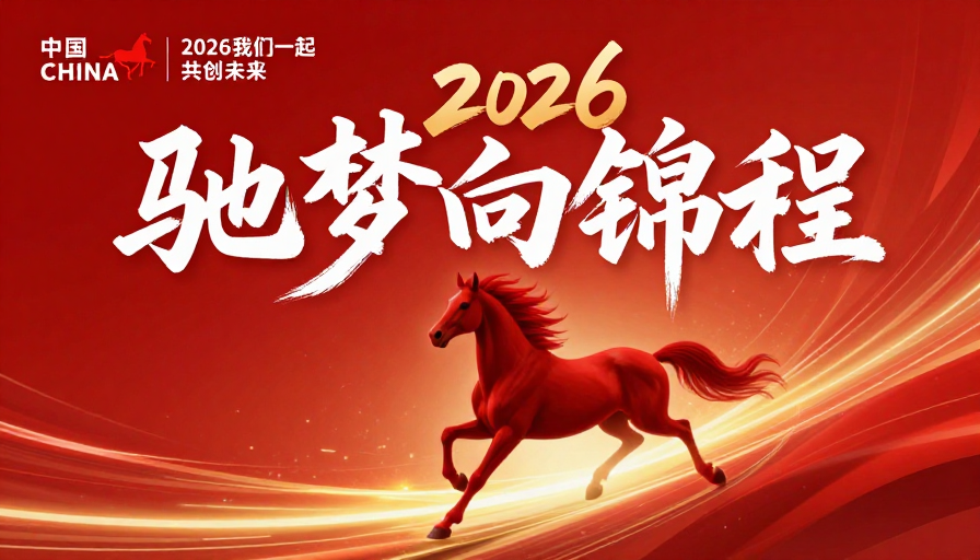 驰梦向锦程：2026中国风庆典海报