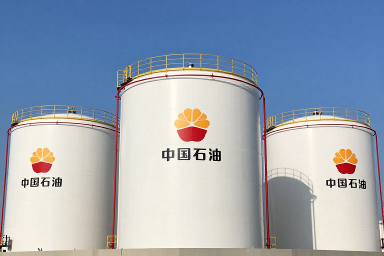 现代工业之美:中国石油储油设施全景展示