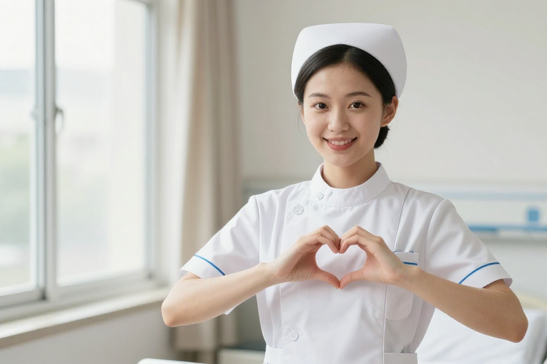 微笑护士传递温暖:专业护理形象广告