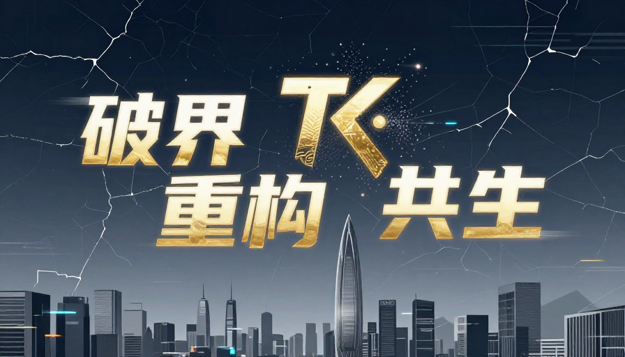 破界重构共生:科技艺术海报