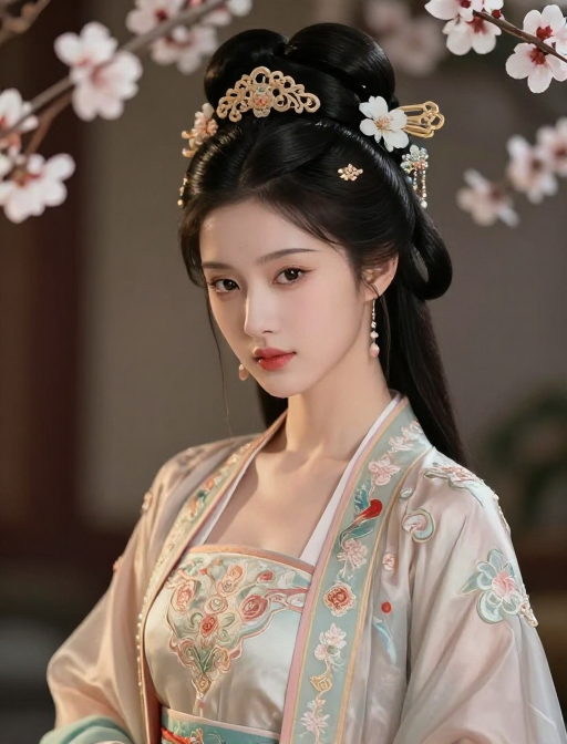 国风华神高清半身像，东方古典美与精致细节