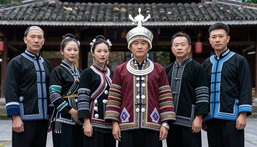 侗族传统服饰人像写真：民族风情纪实