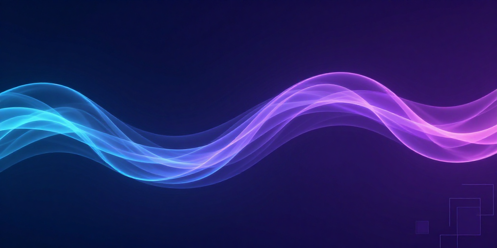 梦幻科技蓝紫渐变:S形光带与烟雾交织的未来艺术背景