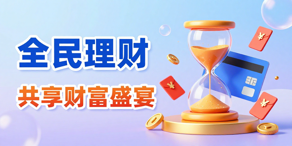 全民理财·财富盛宴：3D立体视觉海报设计