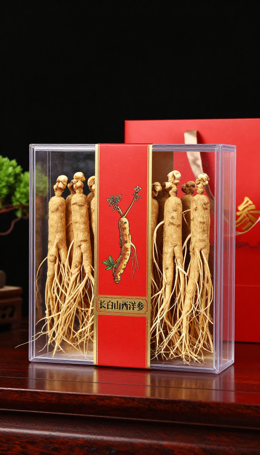长白山西洋参高端礼盒,新中式品质呈现