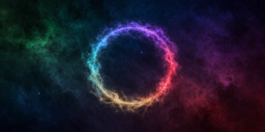 梦幻粒子环·宇宙星云光效背景