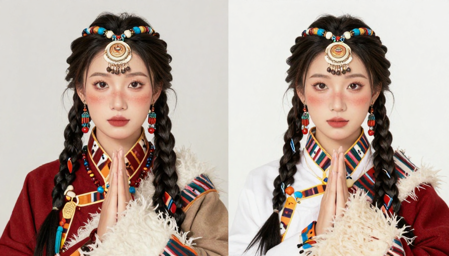 藏族风情双人人像艺术写真