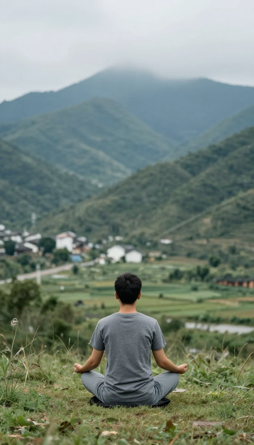 山谷静坐:自然中的冥想与宁静时光