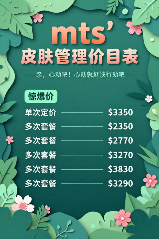 春日纸艺剪影皮肤管理价目表海报