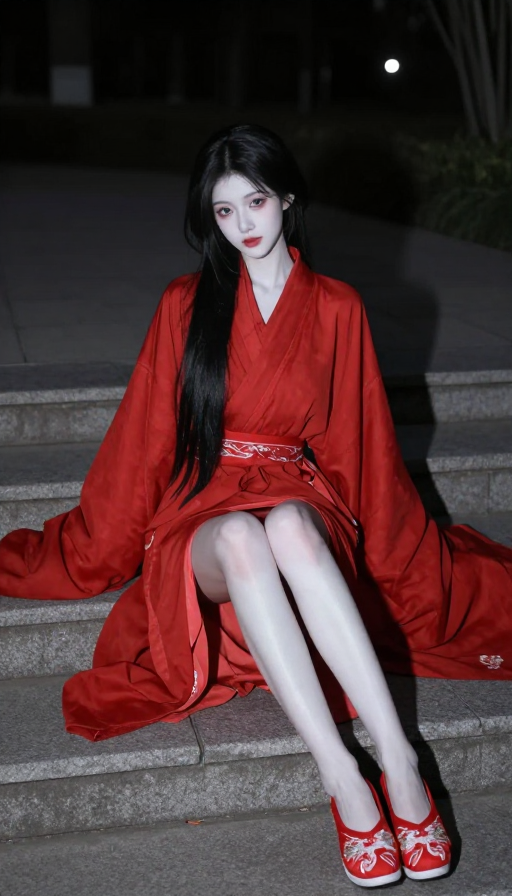 红衣新娘夜坐：古风女子的悲剧美