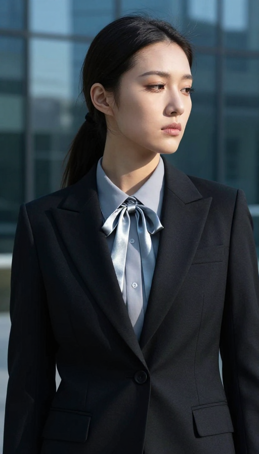 冷光都市精英：超写实职场女性肖像