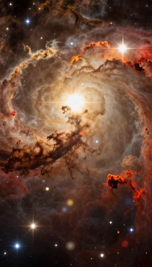 炫彩星云闪耀：科幻广告级宇宙视觉呈现