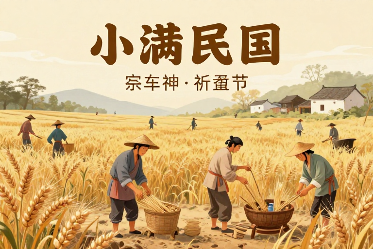 小满时节祭车神祈蚕节:古风田园民俗画卷