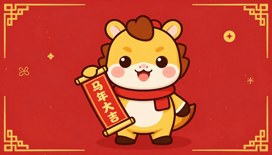 马年大吉:喜庆IP春联贺岁