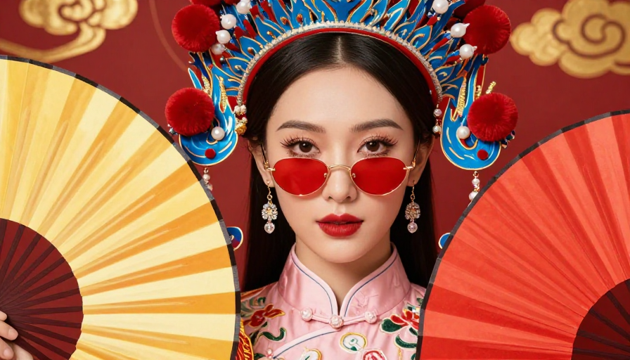 华服美人:传统旗袍与凤冠的节日风采