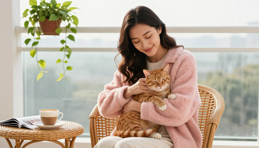 都市慢生活：藤椅上的温暖午后