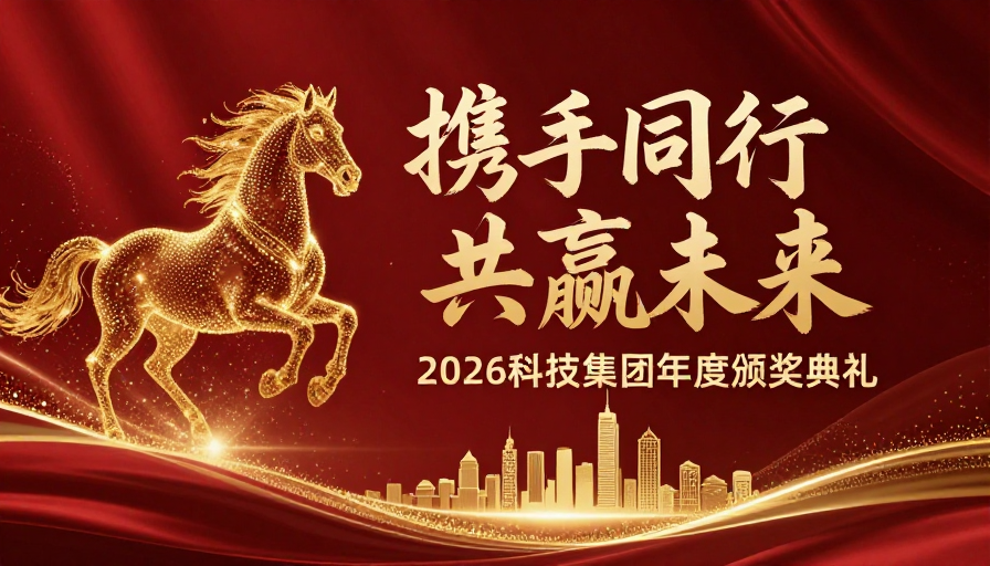 金色骏马共赴未来:2026科技集团年度盛典