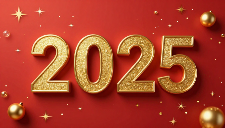 2025新年金色庆典：璀璨光影与奢华质感