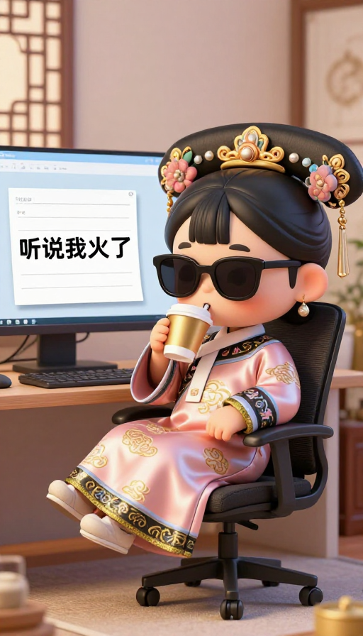 古韵现代：Q版格格慵懒新中式风情