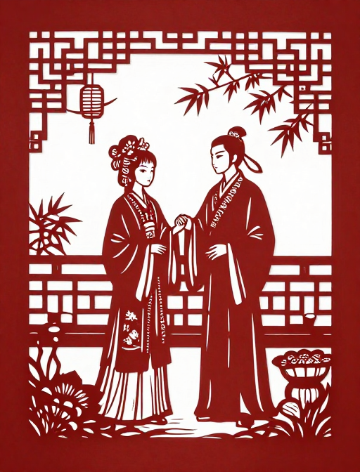 西厢记剪纸光影:传统艺术的璀璨再现