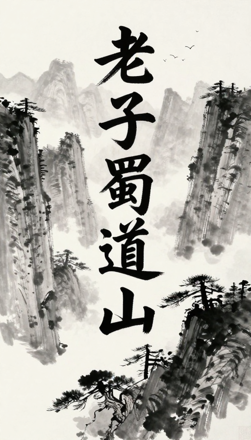 水墨蜀道：苍茫山水与狂草书法的融合