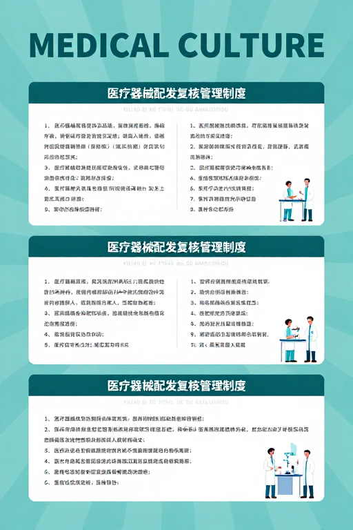 专业医疗制度说明图：医疗器械配发复核管理