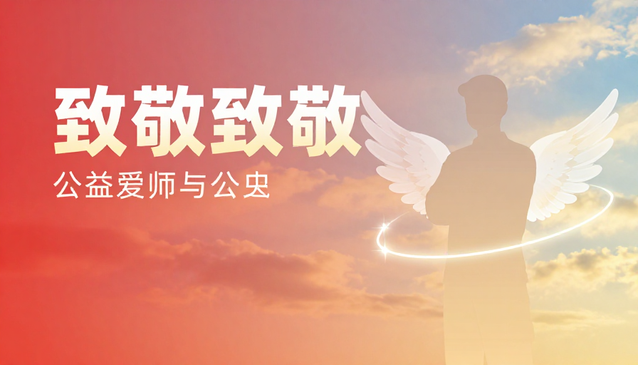 极简公益致敬:守护与希望的温暖光芒