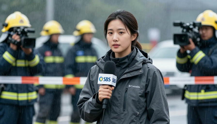 冷调雨中:亚洲女记者直击事故现场报道