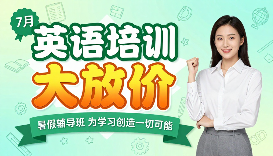 活力英语培训：暑假大放价，为学习创造一切可能