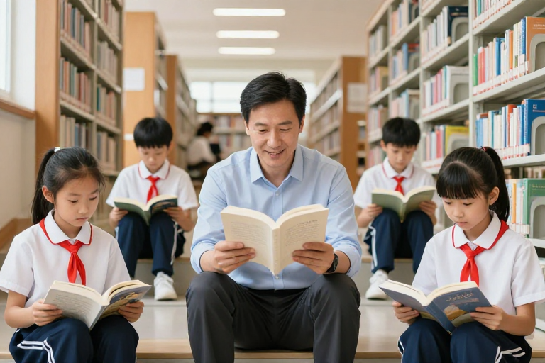书香传承:师生共读温暖瞬间