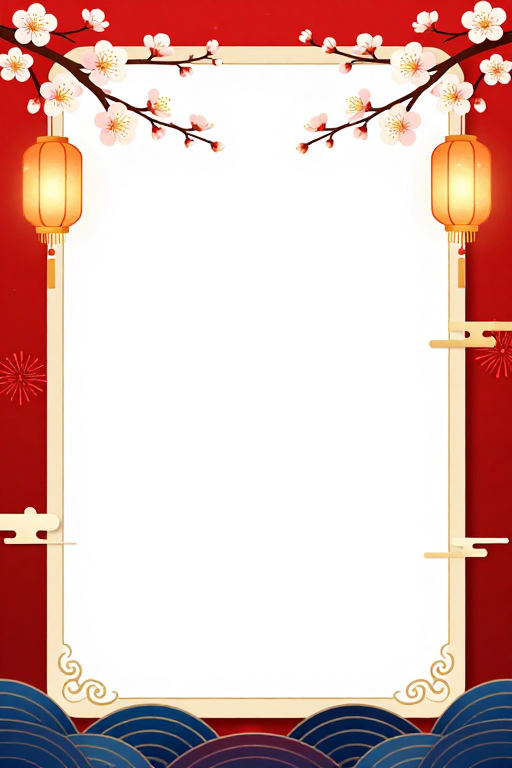 中国新年传统庆典背景图