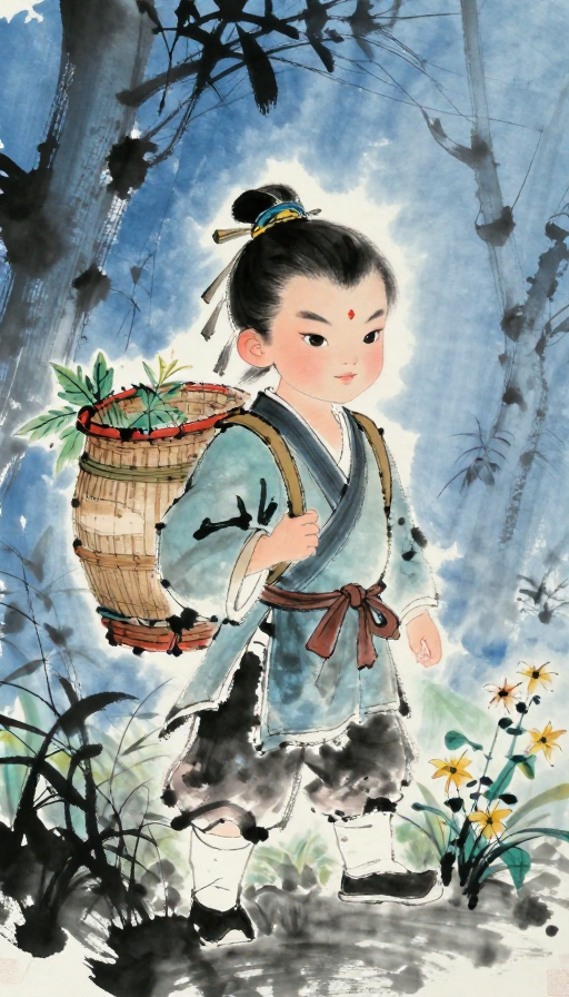 水墨少侠探密林：彩绘细腻的森之秘境