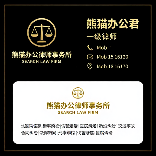 高端典雅法律律所名片设计