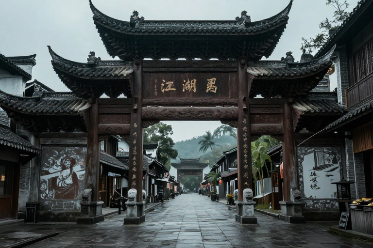 江湖风云起，古韵侠影现