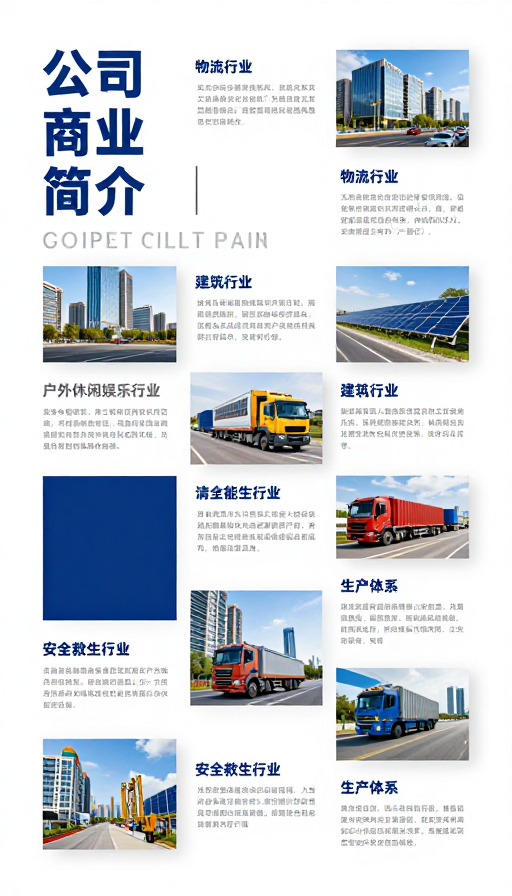 现代商务企业画册：简约深蓝专业视觉设计