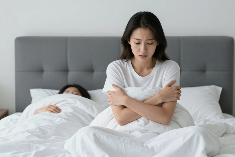 孤独时刻：少女低垂神情下的内心独白