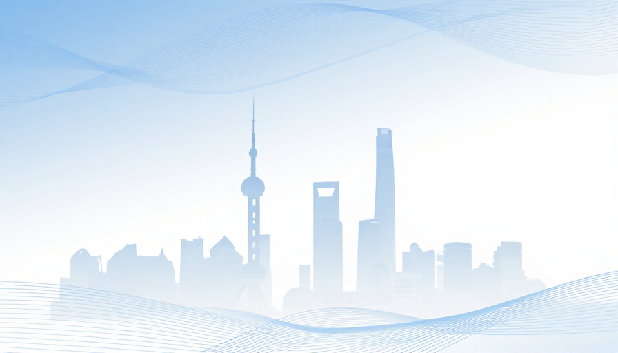 未来城市科技蓝白渐变抽象背景图