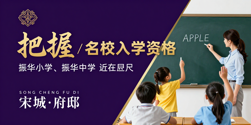 深紫金调教育海报，彰显名校入学资格