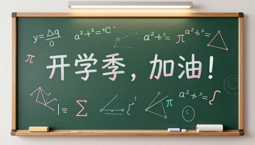活力课堂:黑板上的数学公式迎接开学季