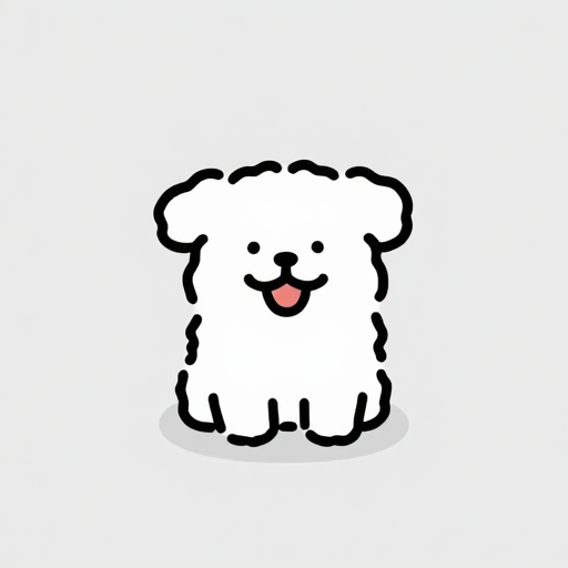 极简狗狗笑脸：浅灰背景下的治愈瞬间