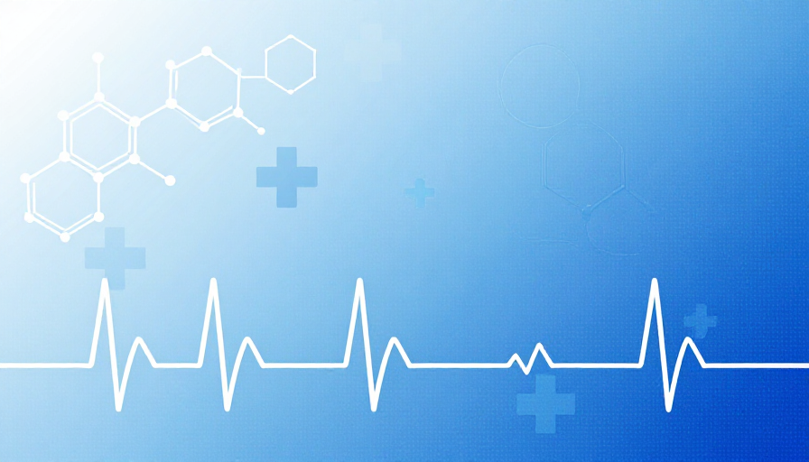 蓝白科技医疗融合背景:分子与心率波形设计