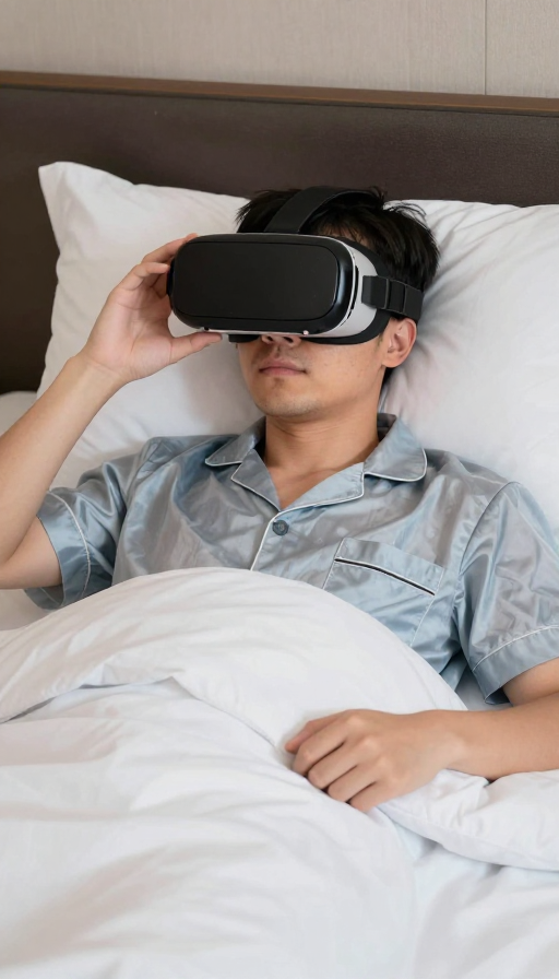 超现实VR体验:30岁男子床上沉浸梦境